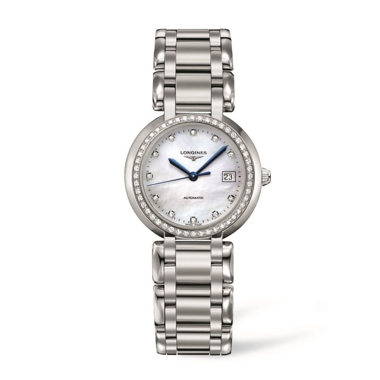 LONGINES PRIMA LUNA L8.113.0.87.6 Automatico 30 mm Madreperla Diamanti