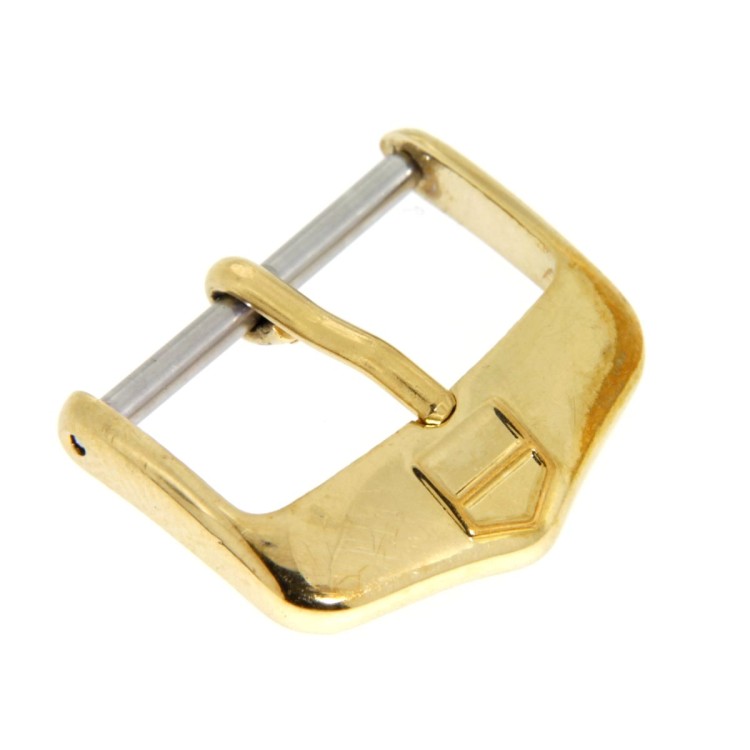 Tag Heuer Fibbia ardiglione placcata  oro lucido 18 mm
