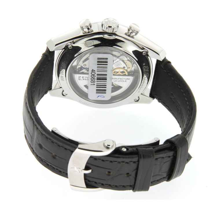 ZENITH EL Primero 36000 ПОЛУКОЛЕБАНИЙ 03.2080.400/01.C494 измерения 42 мм Хронограф