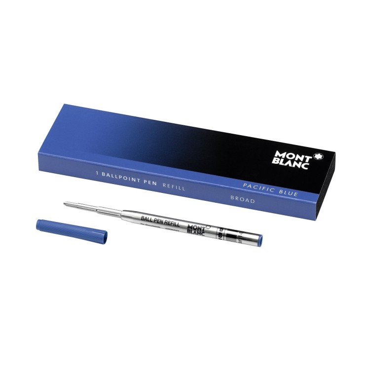 MONTBLANC Ball Pen n 1 Refil Pacific Blu 105149 B Largo Penna a Sfera