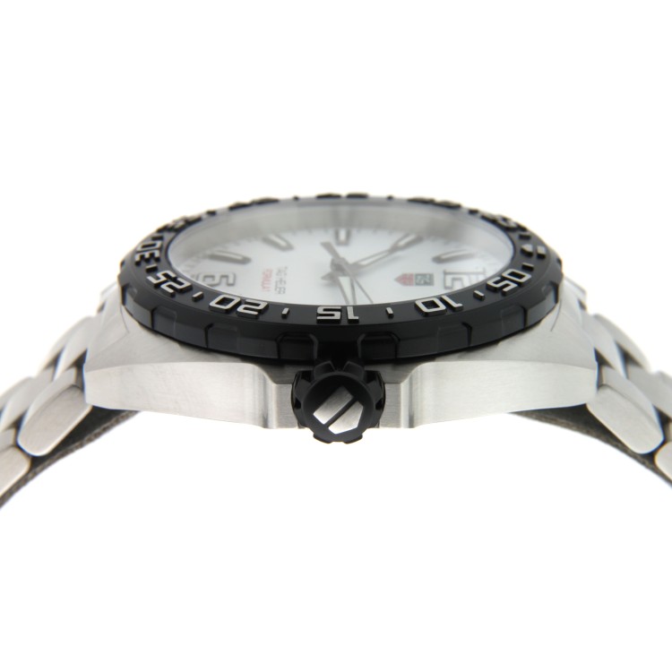 TAG HEUER F1 WAZ1111.BA0875 41 mm Nero Bracciale Acciaio