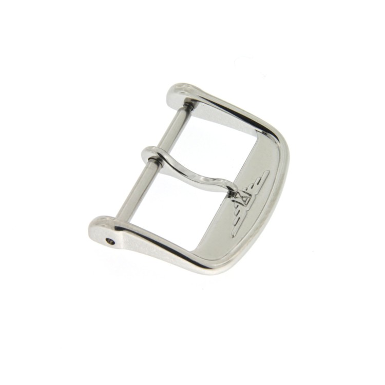  Longines Fibbia ardiglione acciaio - steel pin buckle 14 mm 