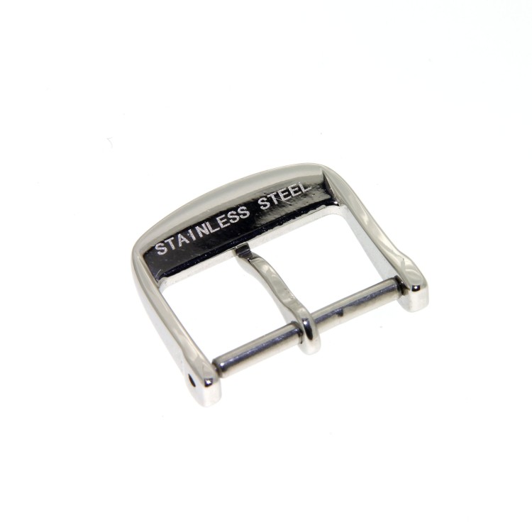  Longines Fibbia ardiglione acciaio - steel pin buckle 14 mm 