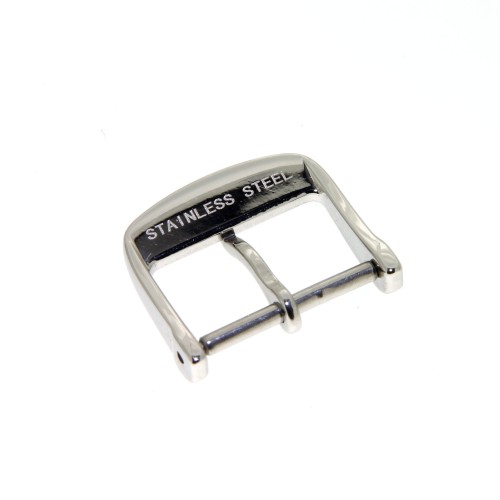  Longines Fibbia ardiglione acciaio - steel pin buckle 14 mm 
