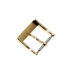 Christian Dior fibbia ardiglione acciaio PVD oro giallo14 mm 2