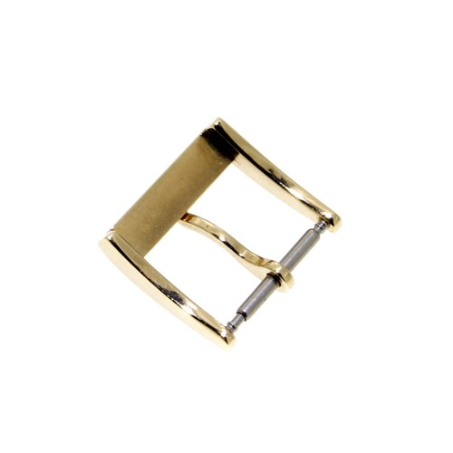 Christian Dior fibbia ardiglione acciaio PVD oro giallo14 mm