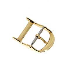 Christian Dior fibbia ardiglione con passante  acciaio PVD oro giallo 14 mm 2