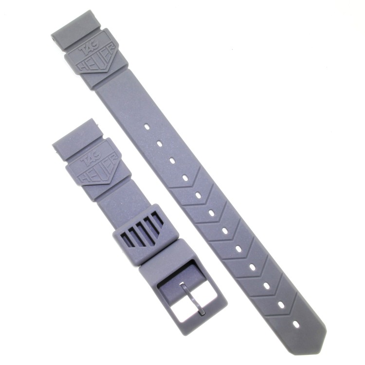 Tag Heuer Cinturino Formula 1 prima edizione 1985 in plastica Grigio BS0082 Liscio