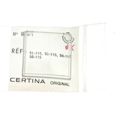 Certina Vetrino in plexiglass 985/1 Quadrato