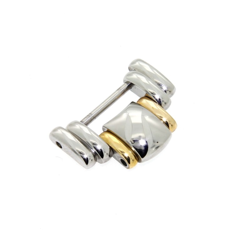 Longines maglia acciaio/oro per Golden Wings
misure maglia 18 x 8 x 2,7 mm