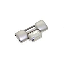 Longines maglia doppia acciaio per Conquest misure maglia 16 x 6,3 x 2,6 mm