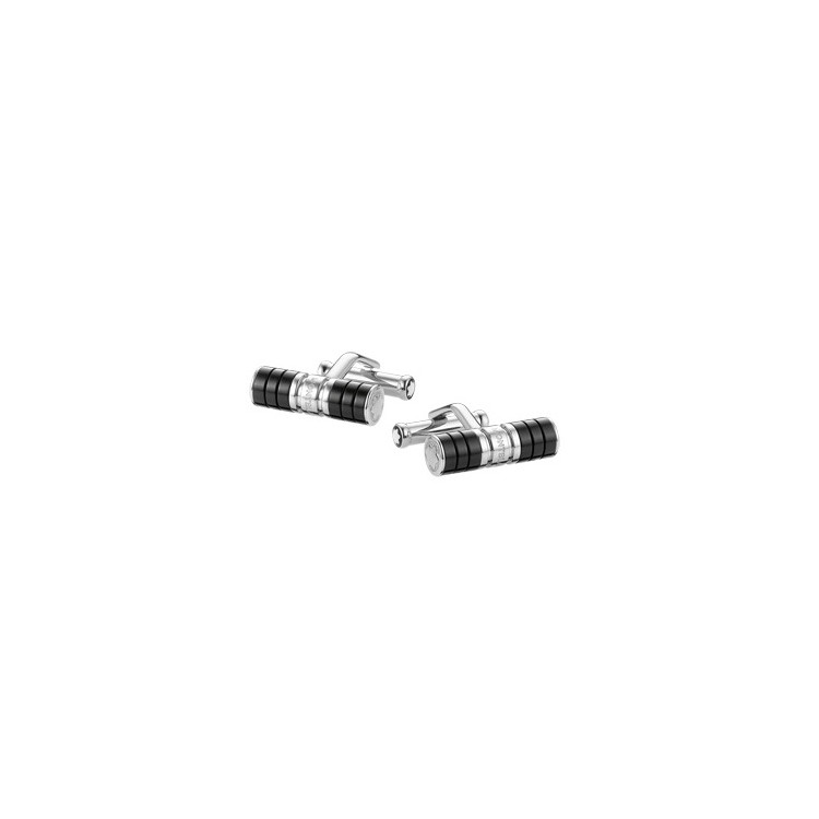 MONTBLANC Gemelli Polsini 111309 Acciaio e Resina Nera