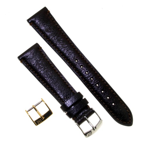 Cinturino Bufalo Cucito a Mano Marrone Moka opaco 20/16 mm classico