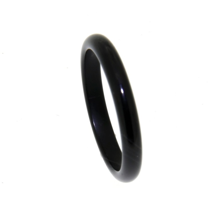 ANELLO Onice Nero Naturale 2,7 mm