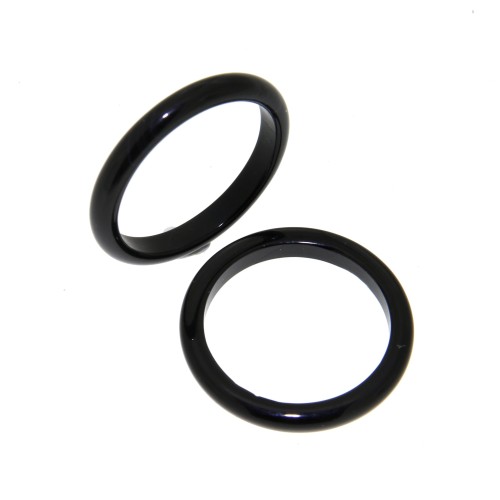 ANELLO Onice Nero Naturale 2,7 mm 2 pezzi