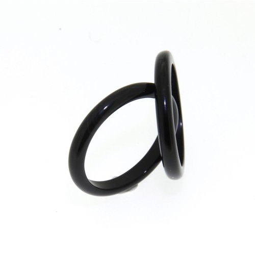 ANELLO Onice Nero Naturale 2,7 mm 2 pezzi