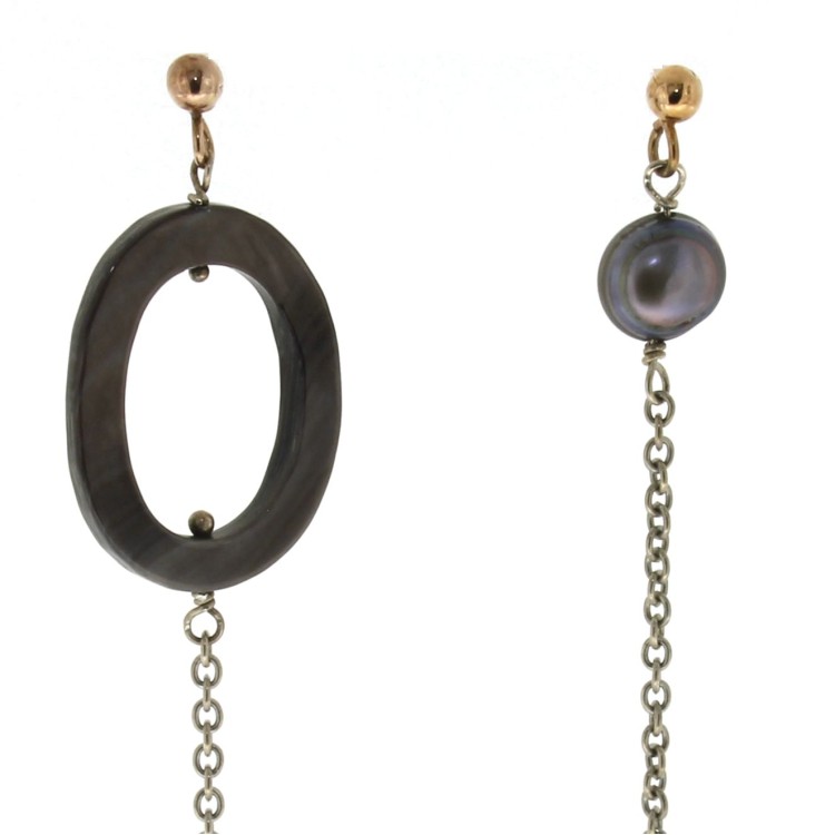 Orecchini Madreperla Perle Argento cod 179
