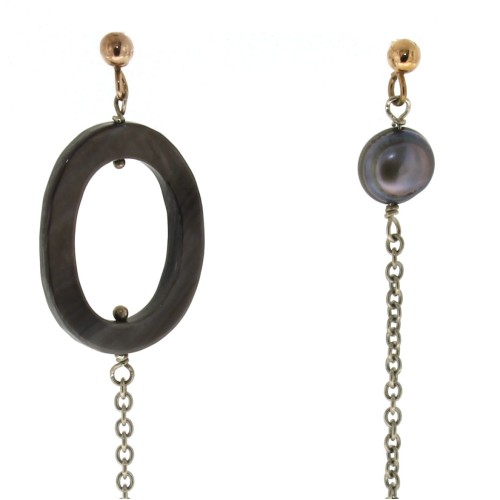 Orecchini Madreperla Perle Argento cod 179