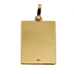 Medaglia  Liscia Lucida per Incisione  misure 15 x 20 mm Oro Giallo 750 18 kt 2 gr 2