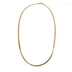 Collana Piatta Fantasia 43,5 cm Oro 750 18 kt 5,3 gr 2