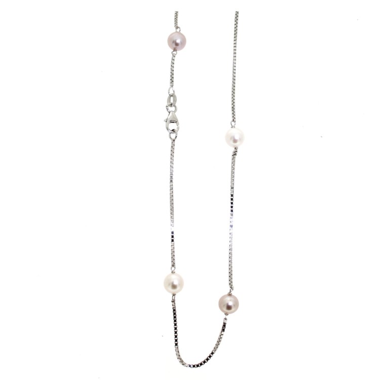 Collana Chanel 47 cm Perle 6,5 mm Oro 18 kt 7,9 gr