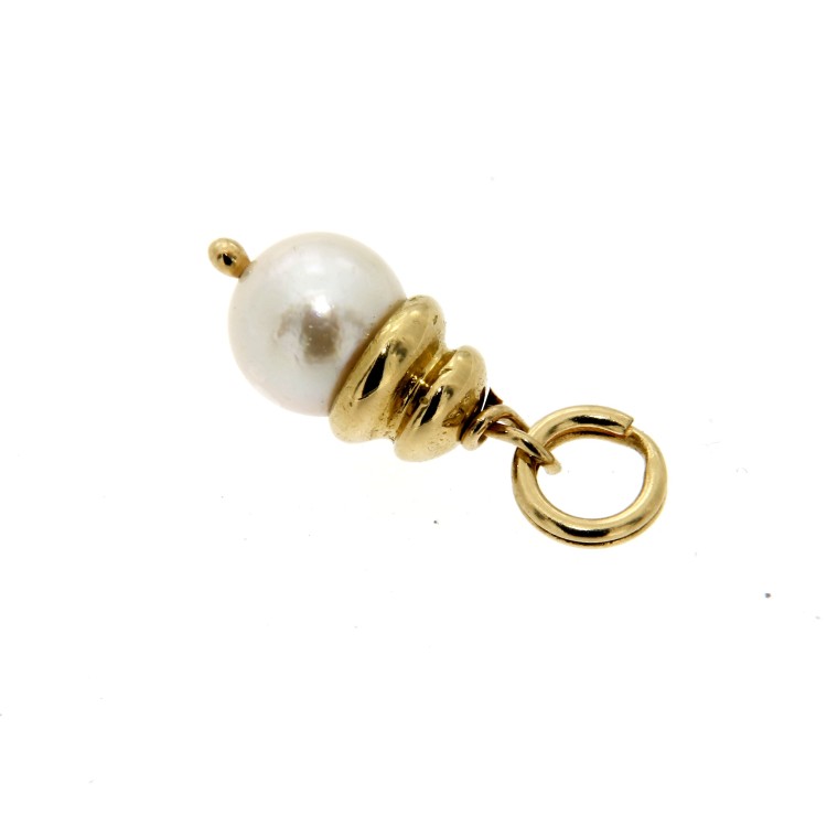 Pendente con Perla 7 mm Oro 18 kt 1,65