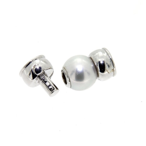 Chiusura Perle con Perla Oro 18 kt
