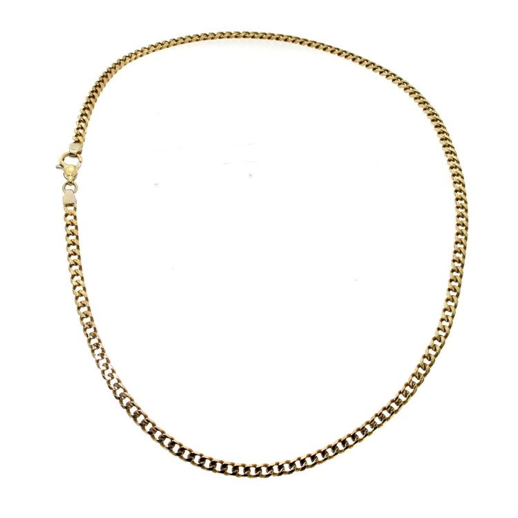 Collana Grumetta Piena 53,5 cm Oro 750 18 kt 41 gr