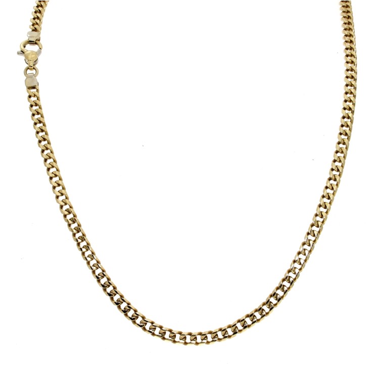 Collana Grumetta Piena 53,5 cm Oro 750 18 kt 41 gr
