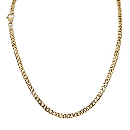 Collana Grumetta Piena 53,5 cm Oro 750 18 kt 41 gr