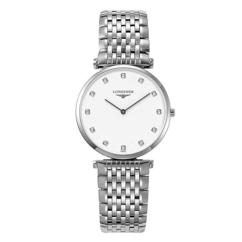 LONGINES LA GRANDE CLASSIQUE L4.709.4.17.6 Quarzo  Bianco Diamanti 33 mm