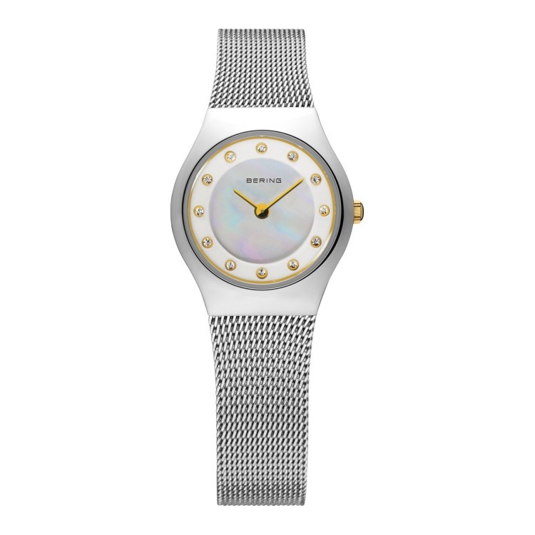 BERING Sapphire Crystal, 11923-004 misura 23 mm Swarovski, Steel Case, Mother o