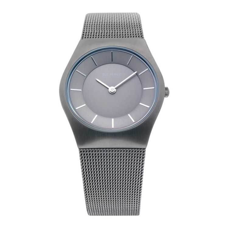 BERING Sapphire Crystal, 11930-077 misura 30 mm Steel Case, Mesh Band Case: Gre