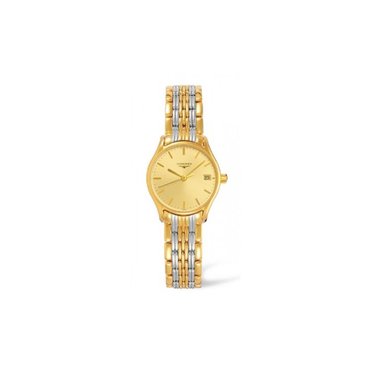 LONGINES Classico LYRE L4.259.2.32.7 Quarzo 25 mm acciaio e PVD champagne