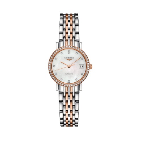 LONGINES ELEGANT COLLECTION L4.309.5.88.7 Automatico Acciaio Oro brill 25.5 mm