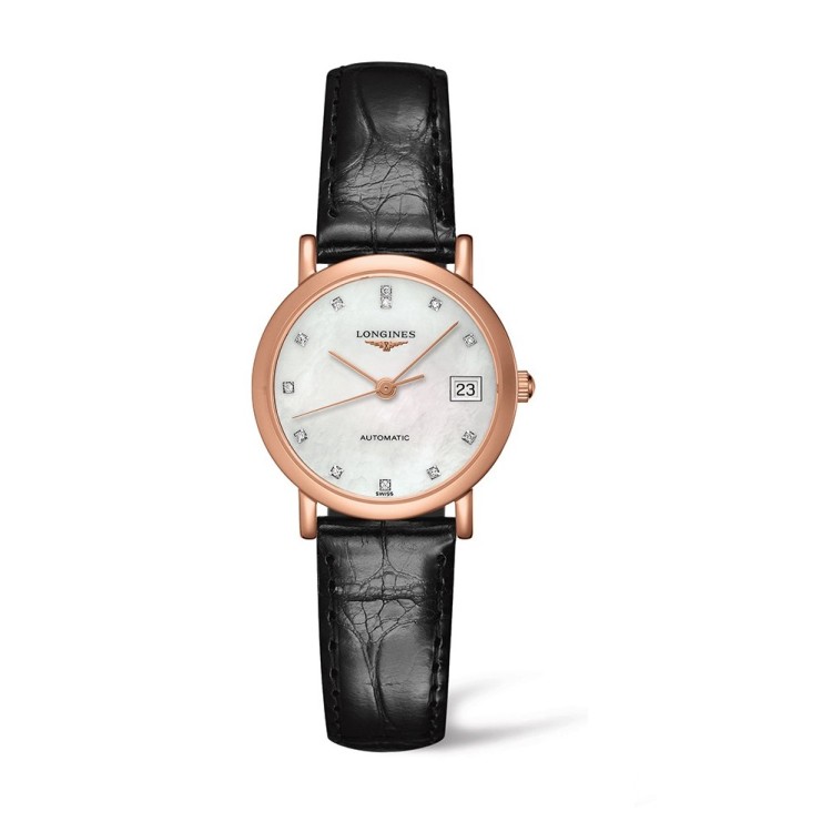 LONGINES ELEGANT COLLECTION L4.378.8.87.0 Automatico Oro 18kt mop brill 27 mm