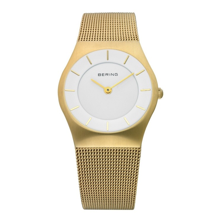 BERING Sapphire Crystal, 11930-334 misura 30 mm Steel Case, Mesh Band Case: Gol