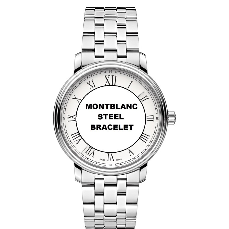 Montblanc Bracciale 113502 per serie Tradition cassa da 40 mm ansa 20 mm.