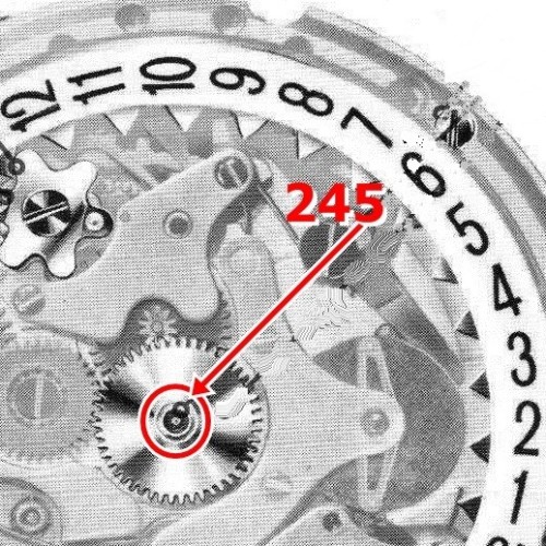 Zenith El Primero 410 Ricambio Z245.410 rocchetto dei minuti o pignone calzante