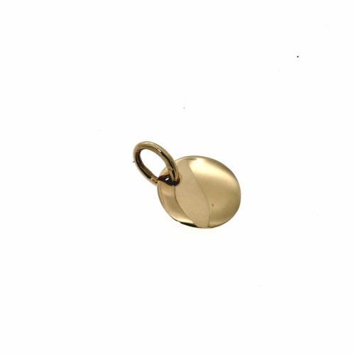 Medaglia Rotonda  misure 10,5  mm Lucida per Incisione Oro 18 kt 1,52 gr