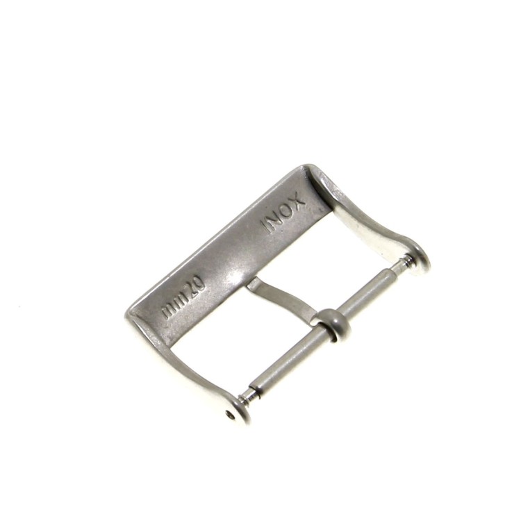 Morellato Fibbia ardiglione in acciaio anallergico 20 mm finitura Sabbiata