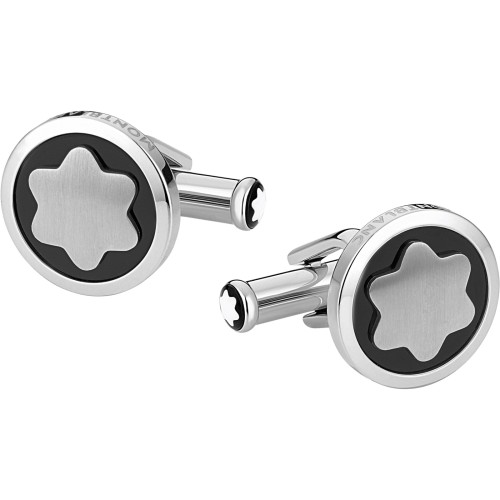 MONTBLANC Gemelli Polsini 116661 in acciaio con Stella Montblanc.