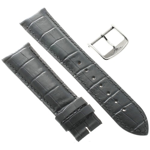 Longines Cinturino L682101067 FA Stampa Alligatore Nero 21/18 mm Heritage