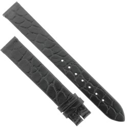 Longines Cinturino L682101237 Stampa Alligatore Nero 13/12 mm