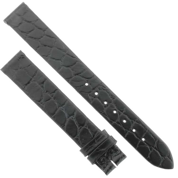 Longines Cinturino L682101237 Stampa Alligatore Nero 13/12 mm