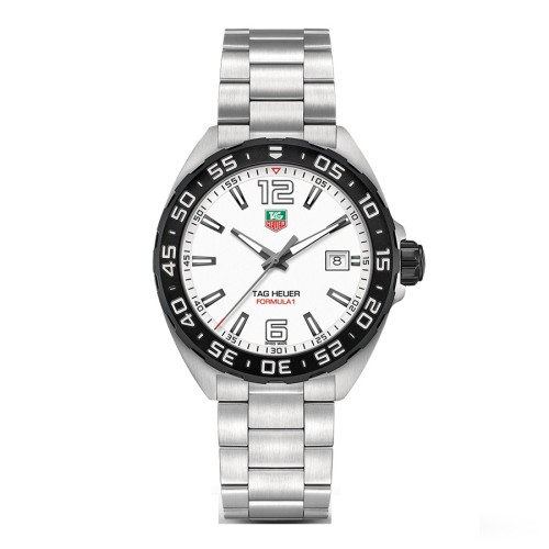 TAG HEUER F1 WAZ1111.BA0875 41 мм Черный Стальной Браслет