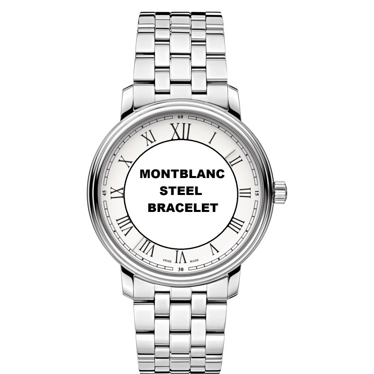 Montblanc Bracciale 113502 per serie Tradition cassa da 40 mm ansa 20 mm.