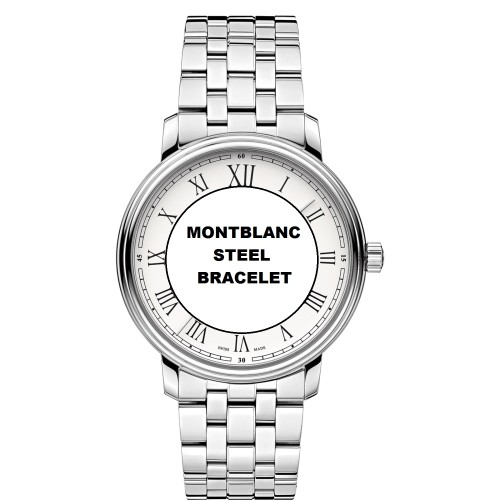 Montblanc Bracciale 113502 per serie Tradition cassa da 40 mm ansa 20 mm.