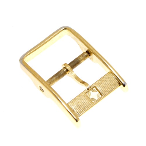 Zenith Fibbia Vintage ardiglione placcato oro 14 mm con passante