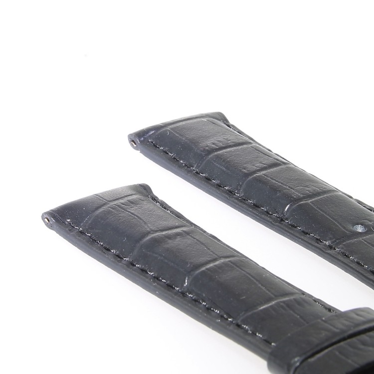 Longines Cinturino L682101067 FA Stampa Alligatore Nero 21/18 mm Heritage